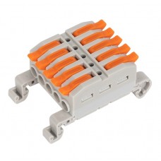 Κλέμμα Ράγας ταχείας αυτόματης σύνδεσης Καλωδίων 5 Εισόδων-5 Εξόδων 0,5-4mm² 32A 31042